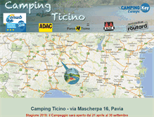 Tablet Screenshot of campingticino.it
